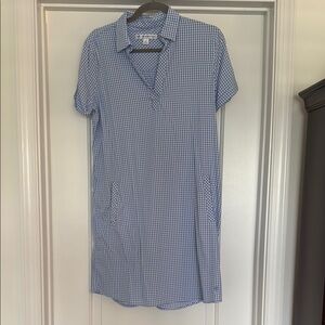 Southern Tide Blue Polo Collar Mini Dress